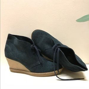 J. crew Wedge Leather Boots